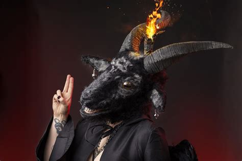 sexy baphomet|Made a Baphomet Mask, took Photos. Implied Nudity. : .